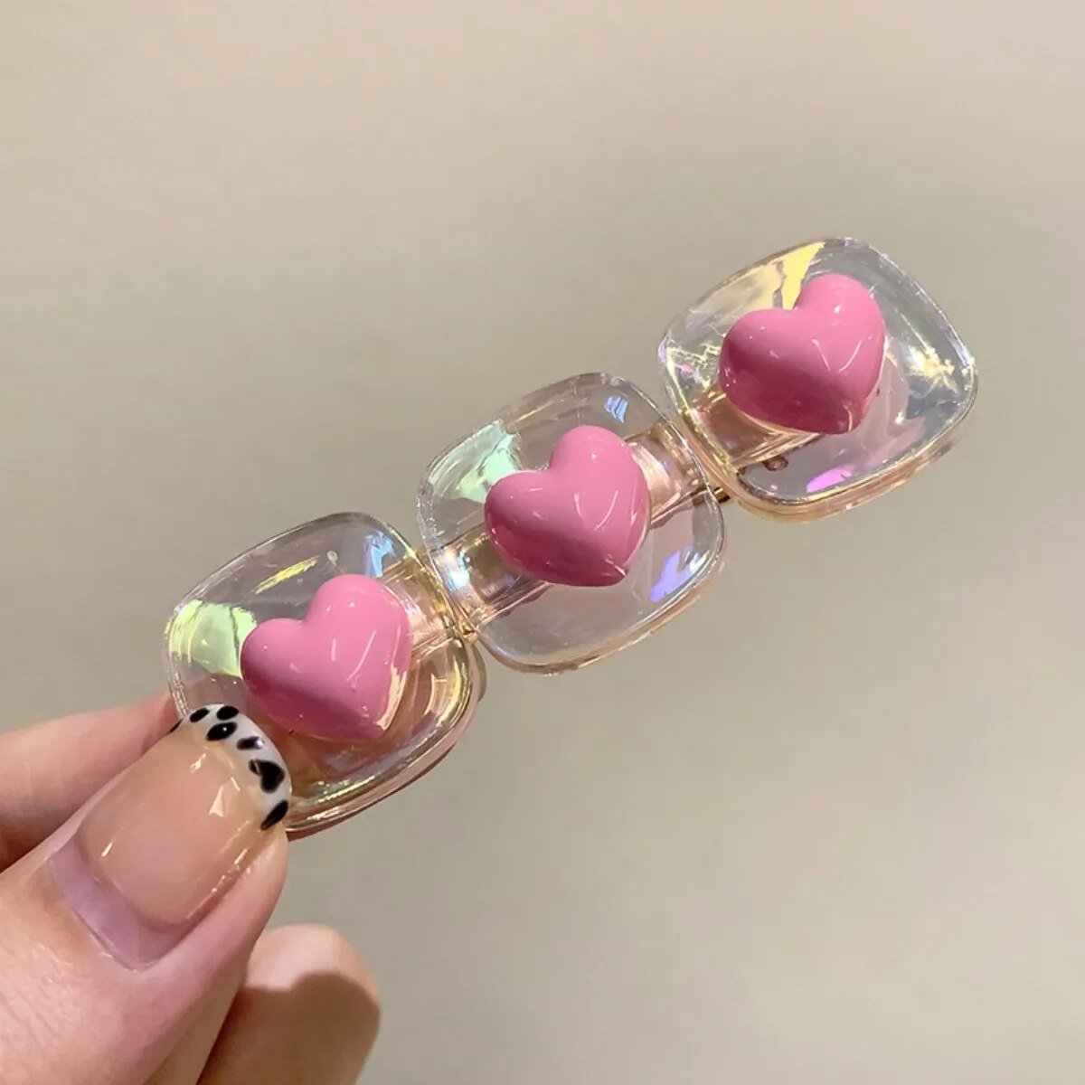 Kawaii Pink Love Heart Hair Clips - KAWAII LULU