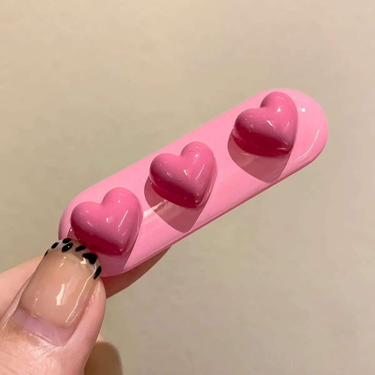 Kawaii Pink Love Heart Hair Clips - KAWAII LULU