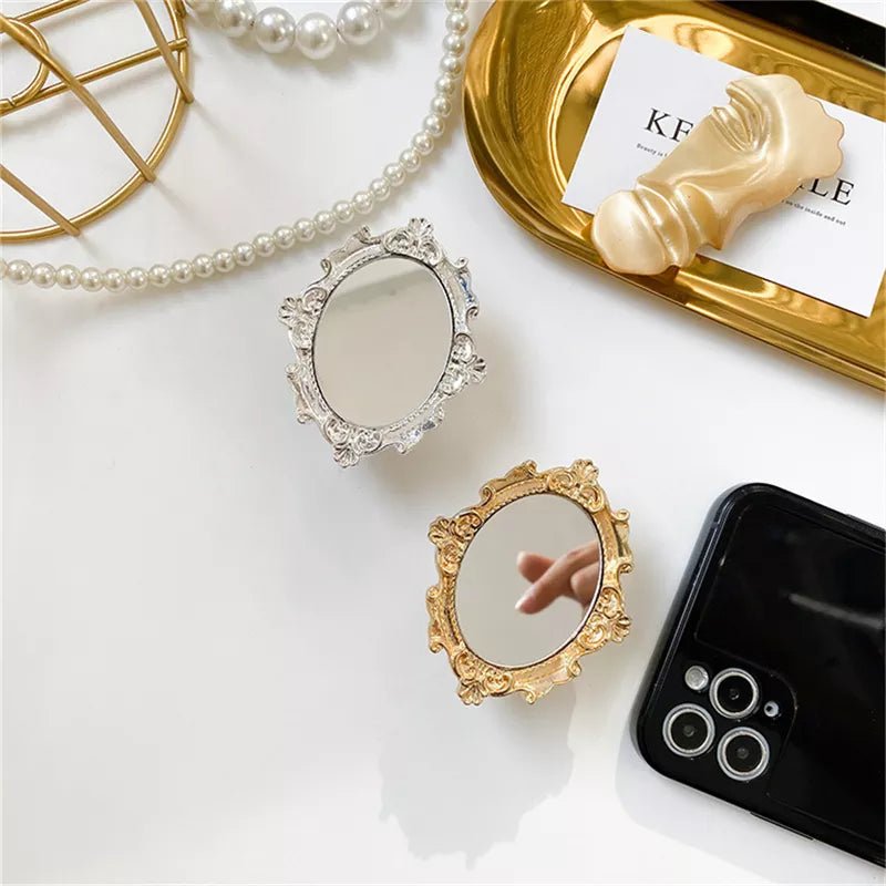 Kawaii Retro Makeup Mirror Phone Griptok - KAWAII LULU