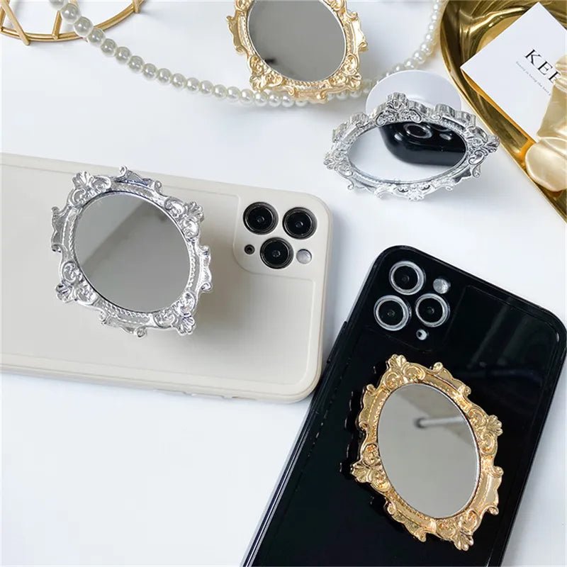 Kawaii Retro Makeup Mirror Phone Griptok - KAWAII LULU