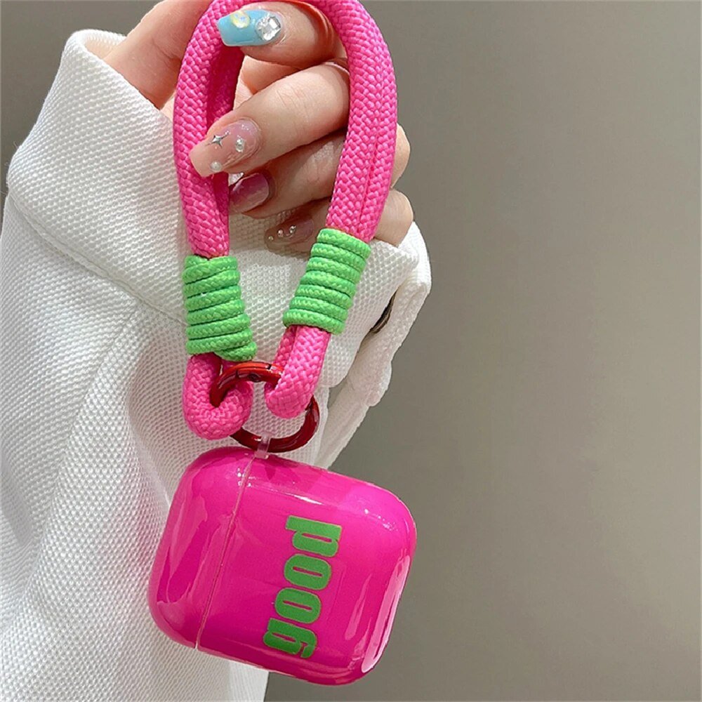 Kawaii Rose Red AirPods Case with Lanyard - KAWAII LULU