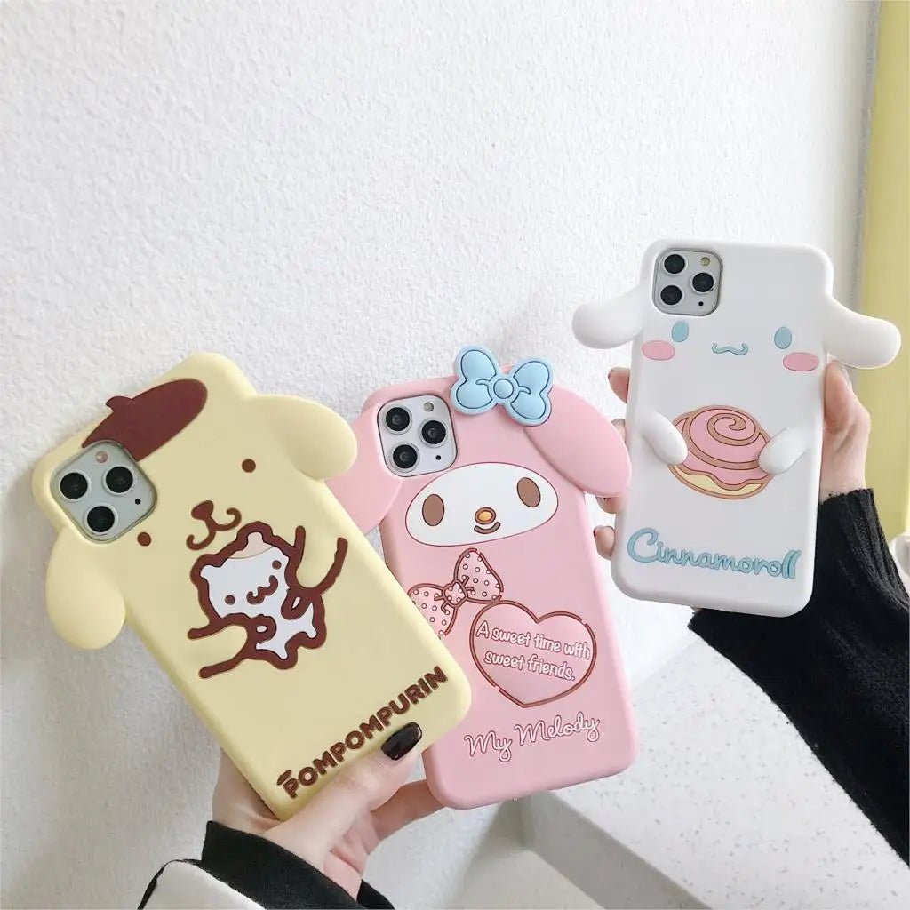 Kawaii Sanrio Characters Silicone iPhone Case - KAWAII LULU