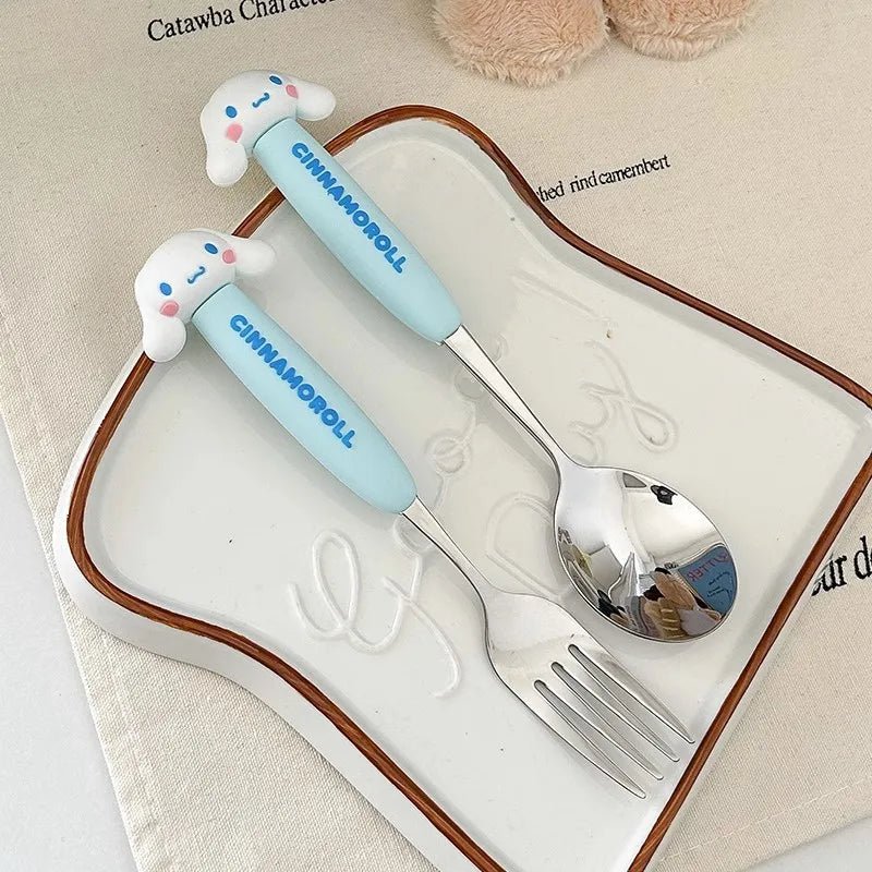 Kawaii Sanrio Stainless Spoon & Fork Set - KAWAII LULU