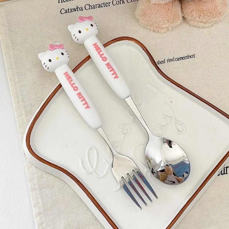 Kawaii Sanrio Stainless Spoon & Fork Set - KAWAII LULU