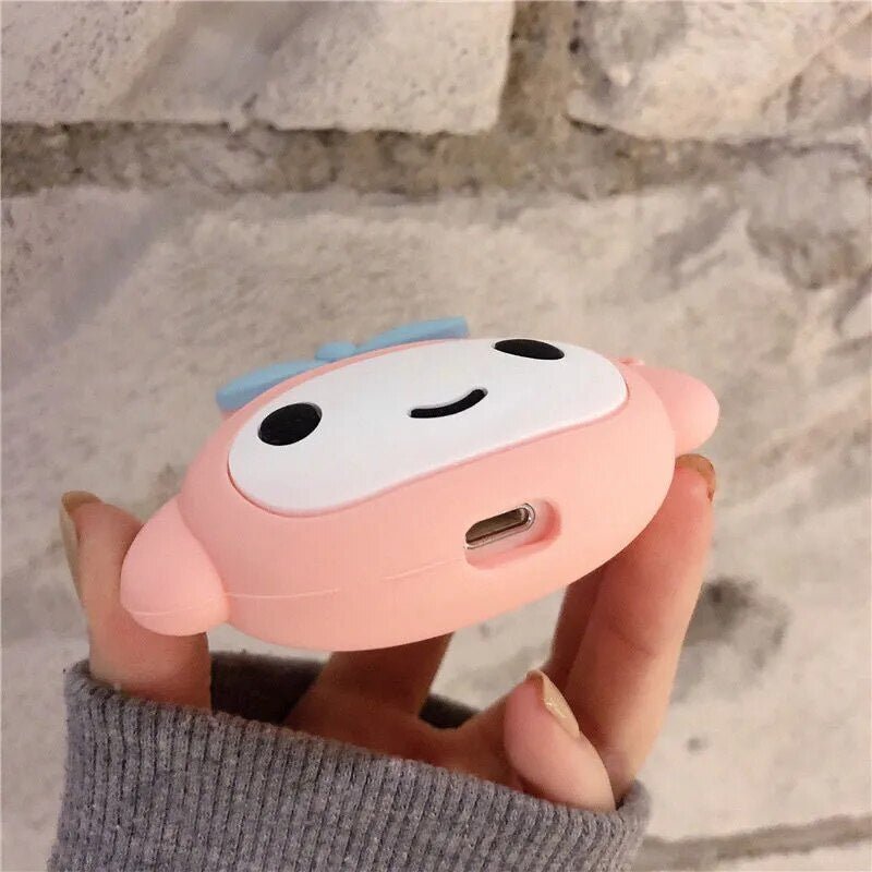 Kawaii Silicone AirPods Case Kuromi & My Melody - KAWAII LULU