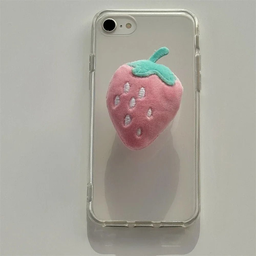 Kawaii Strawberry Mobile Phone Griptok - KAWAII LULU