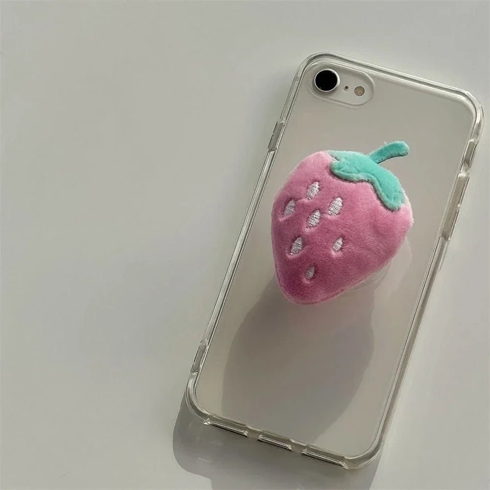 Kawaii Strawberry Mobile Phone Griptok - KAWAII LULU