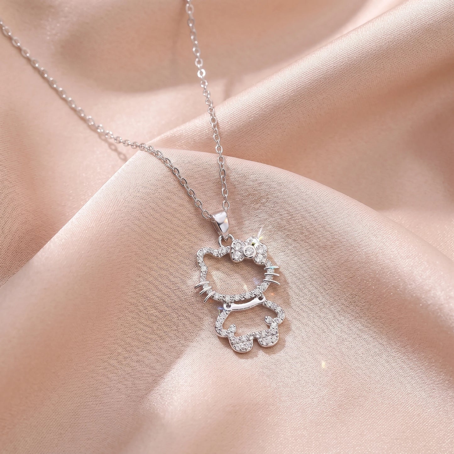 Kawaii Hello Kitty Bling Bling Necklace