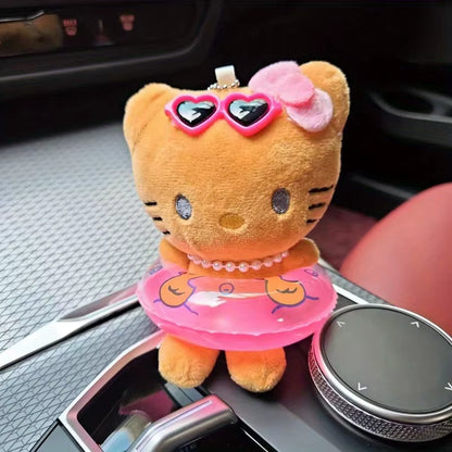 Kawaii Hello Kitty Doll Keychain with Swim Ring