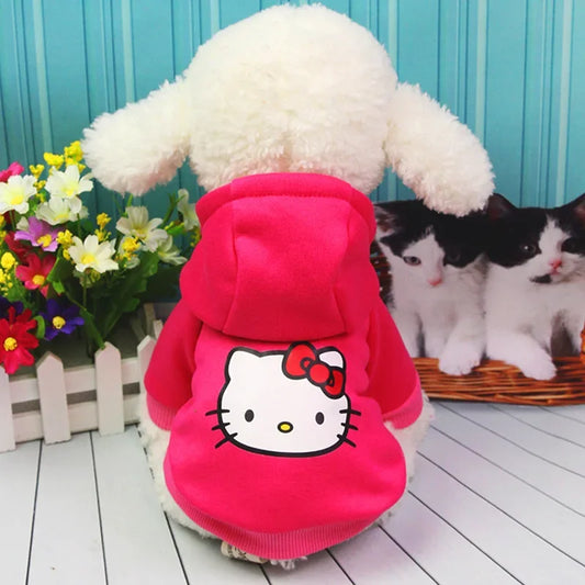 Kawaii Kitty Pet Hoodie in Pink