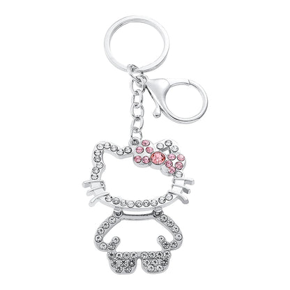 Kawaii Sparkle Kitty Keychain Charm