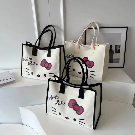 Kawaii Hello Kitty Canvas Tote Bag