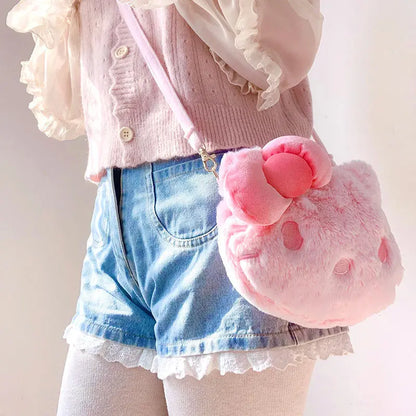 Kawaii Hello Kitty Pink Plush Bag
