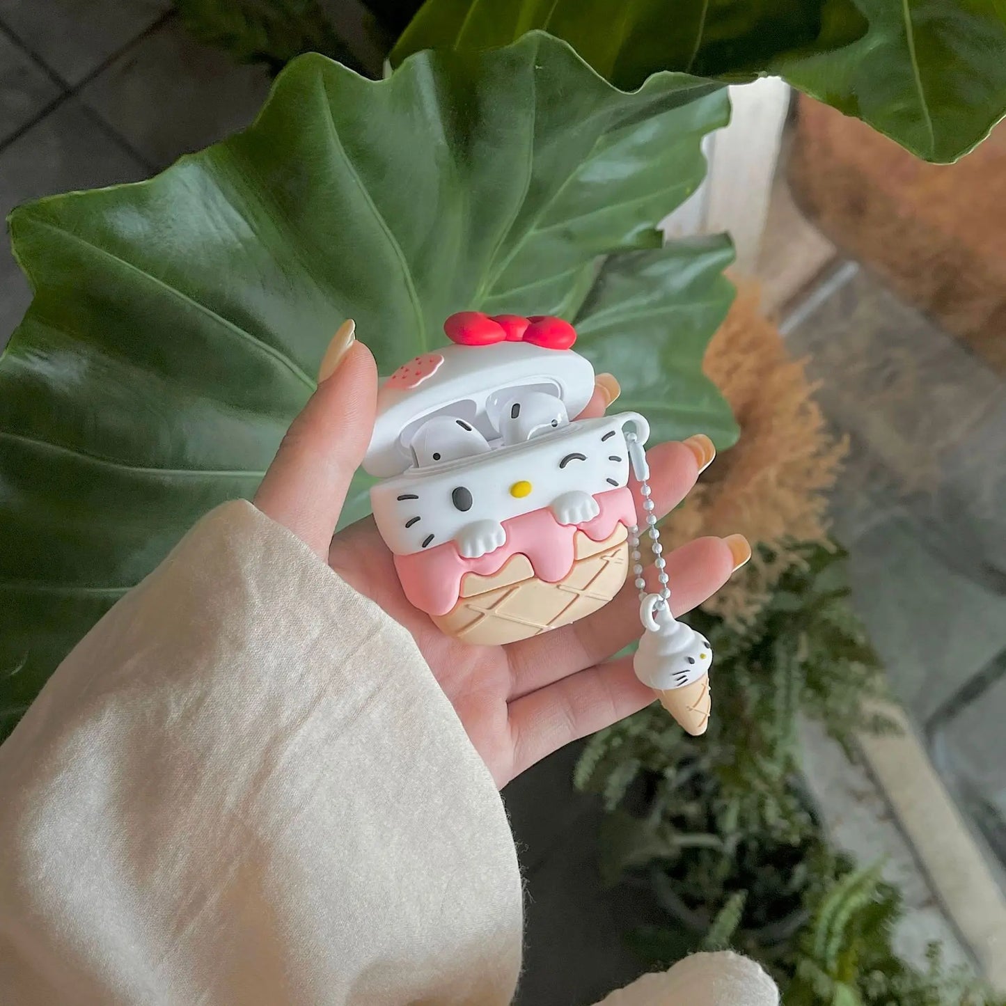 Kawaii Hello Kitty Ice Cream AirPods Case