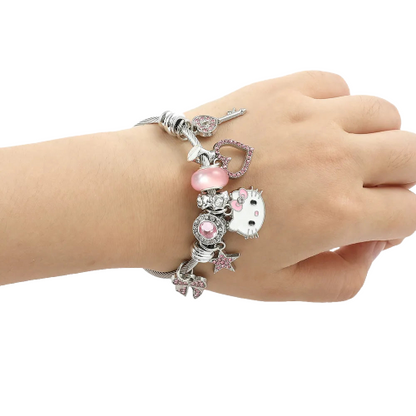 Kawaii Hello Kitty Bangle Bracelet - KAWAII LULU