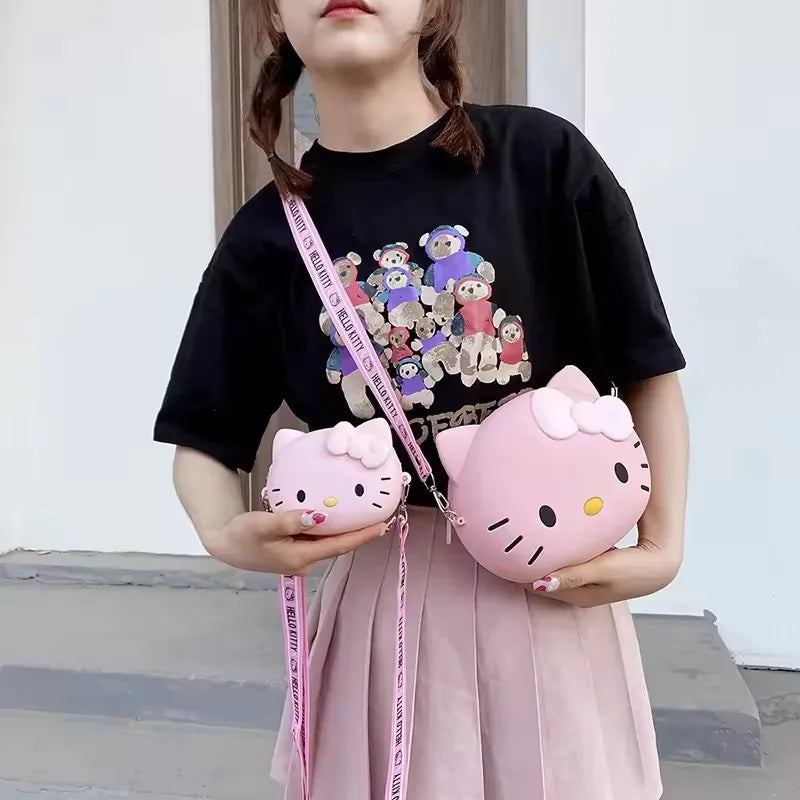 Kawaii Hello Kitty Soft Silicon Crossbody Bag