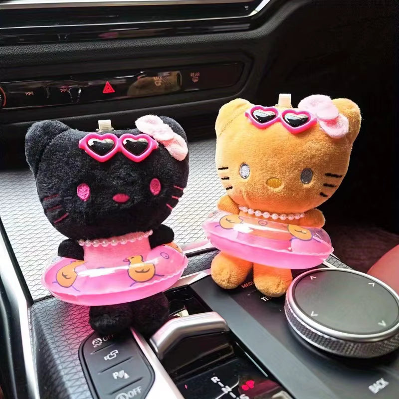 Kawaii Hello Kitty Doll Keychain with Swim Ring