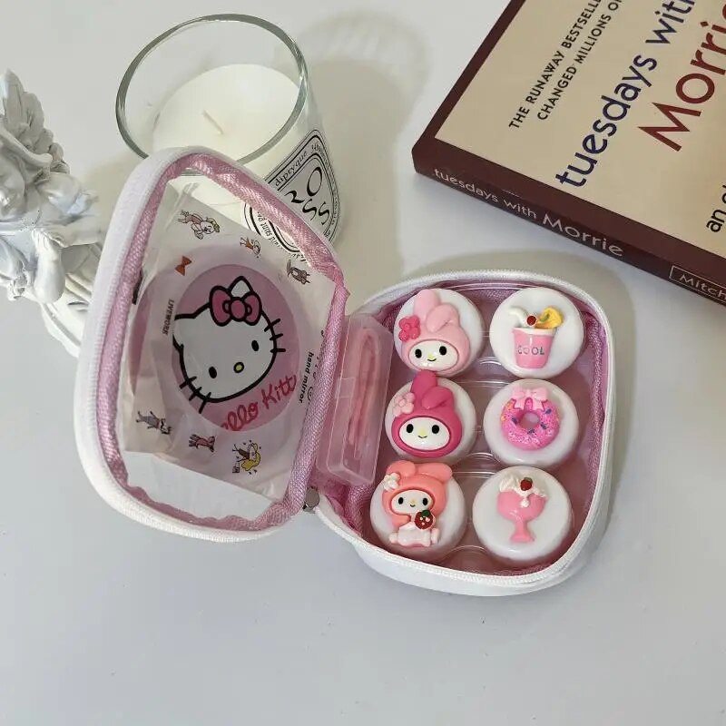 Kawaii Hello Kitty Contact Lenses Case - KAWAII LULU