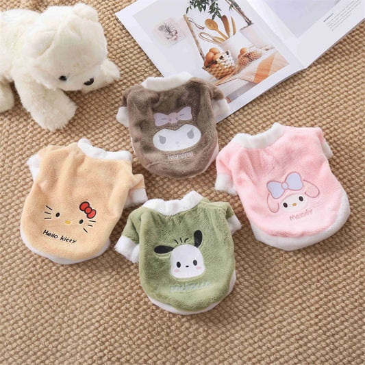 Kawaii Sanrio Pet Fleece Hoodie