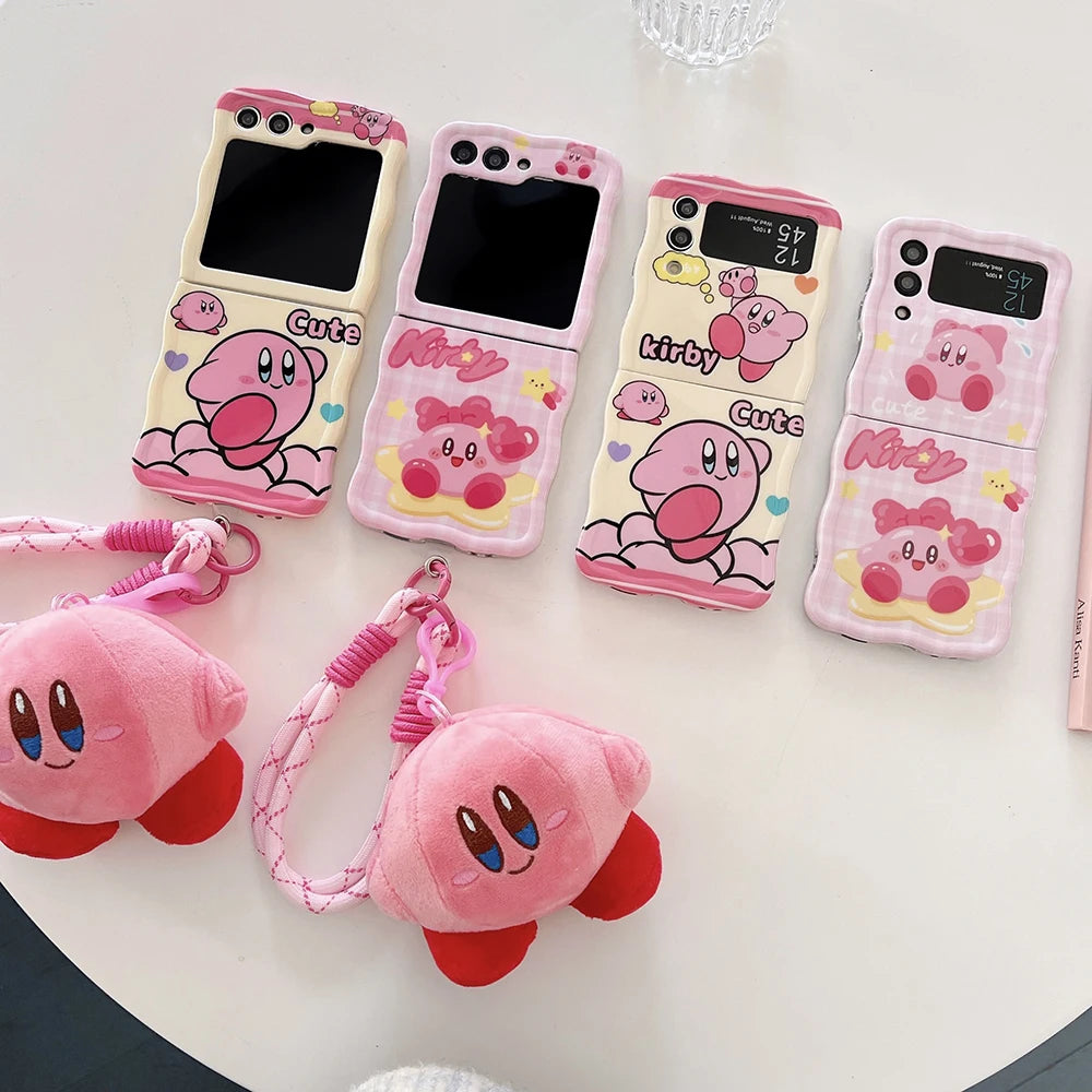 Kawaii Kirby Galaxy Z Flip Case - KAWAII LULU