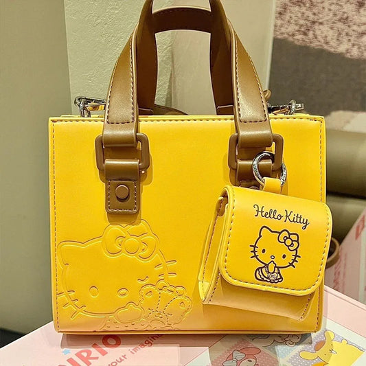 Kawaii Hello Kitty Yellow Handbag