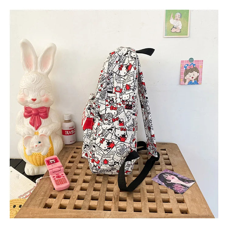 Kawaii Hello Kitty Street Backpack