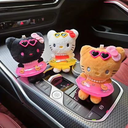 Kawaii Hello Kitty Doll Keychain with Swim Ring