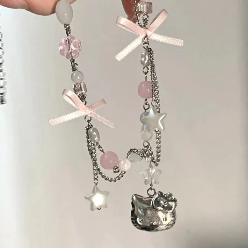 Kawaii Hello Kitty Beaded Necklace - KAWAII LULU