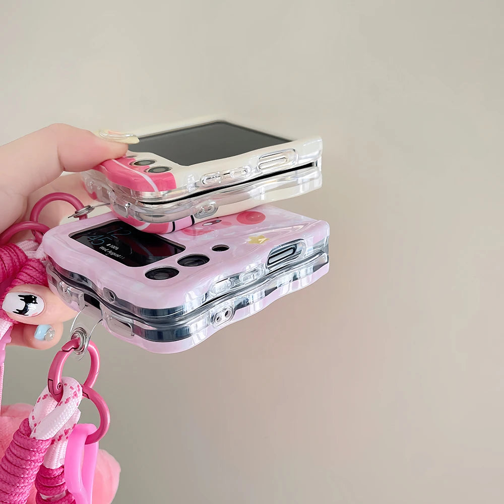 Kawaii Kirby Galaxy Z Flip Case - KAWAII LULU