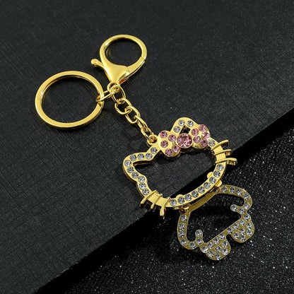 Kawaii Sparkle Kitty Keychain Charm
