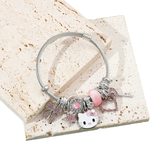 Kawaii Hello Kitty Bangle Bracelet - KAWAII LULU