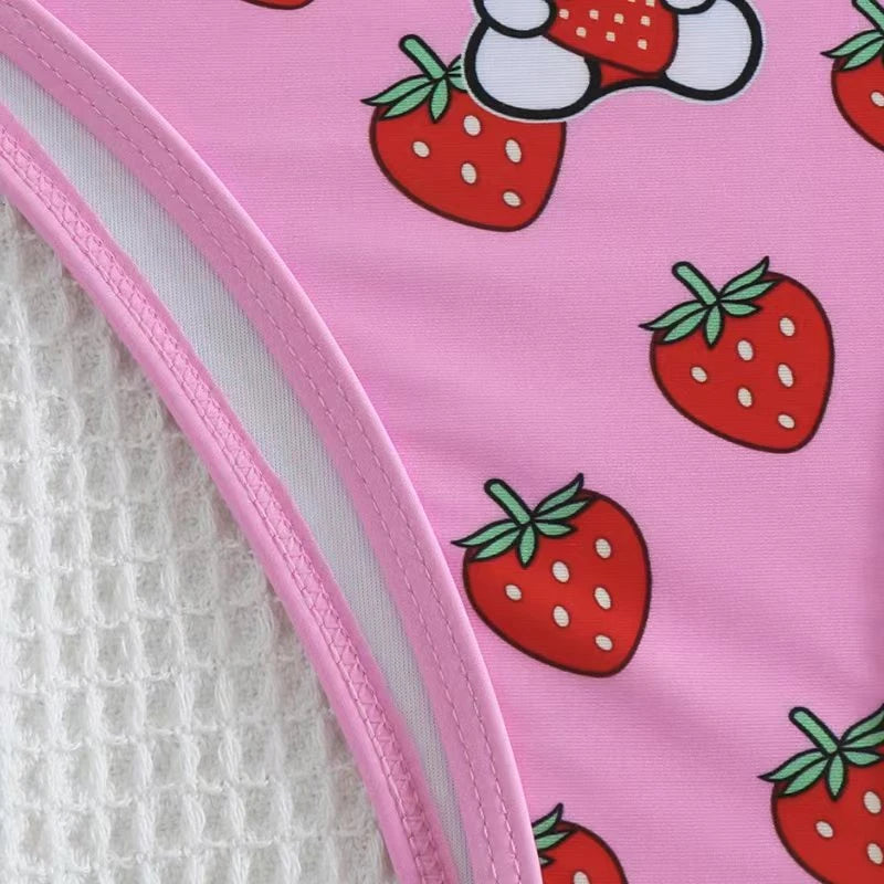 Kawaii Hello Kitty Strawberry Bikinis