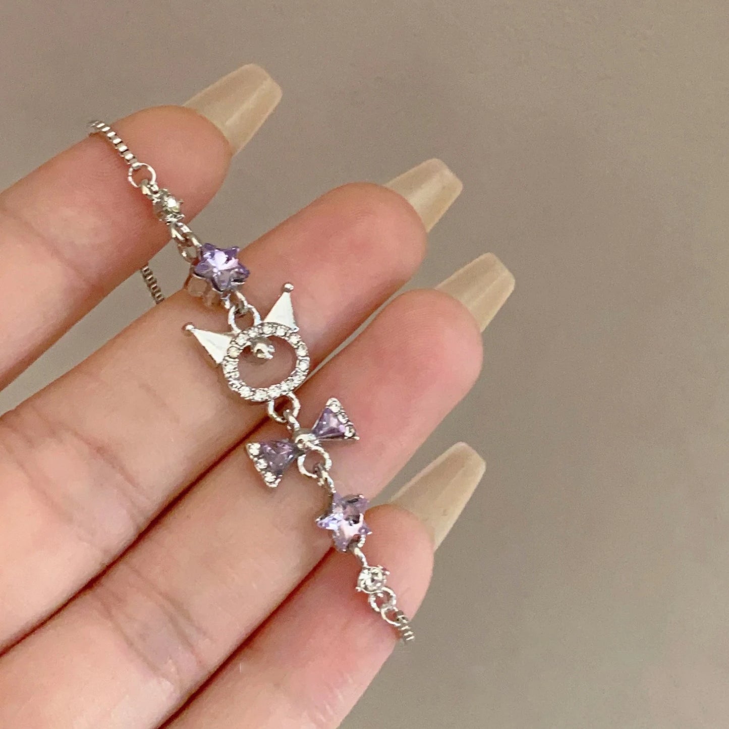 Kawaii Kuromi Charm Bracelet