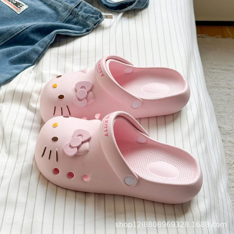 Kawaii Sanrio Hello Kitty Foam Bubble Grip Slippers