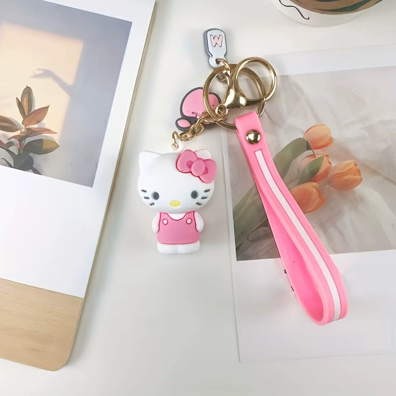 Kawaii Hello Kitty Fluffy Keychain