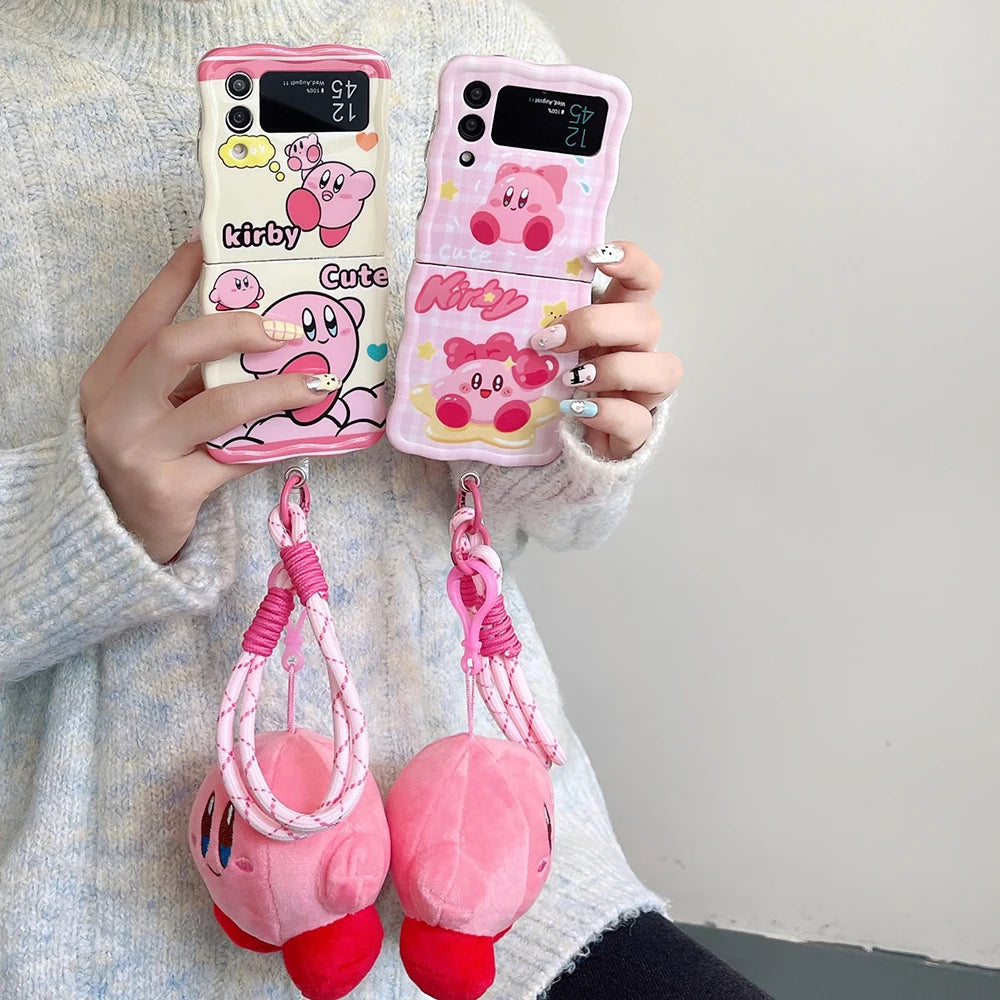 Kawaii Kirby Galaxy Z Flip Case - KAWAII LULU