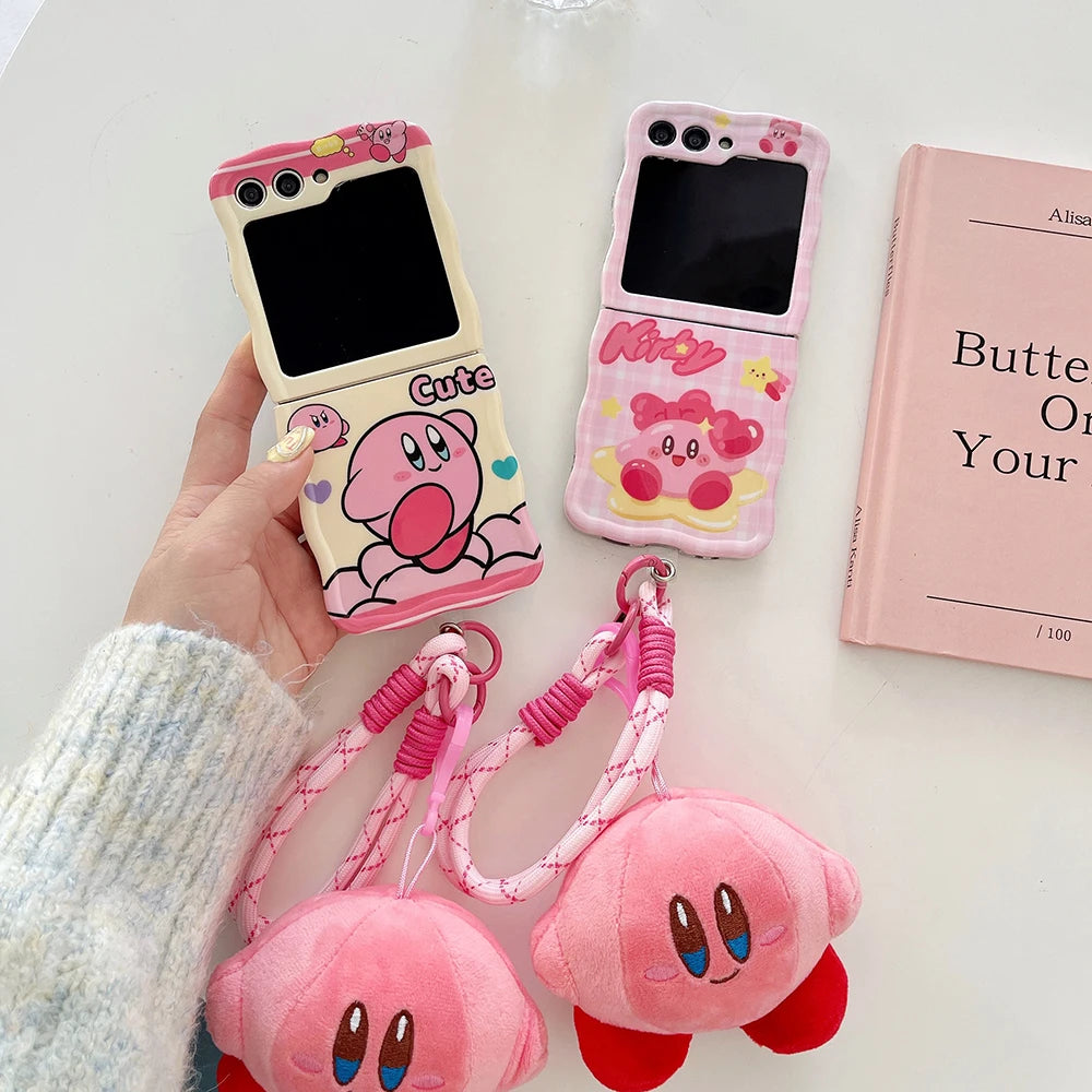 Kawaii Kirby Galaxy Z Flip Case - KAWAII LULU