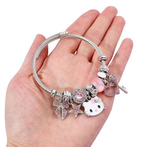 Kawaii Hello Kitty Bangle Bracelet - KAWAII LULU