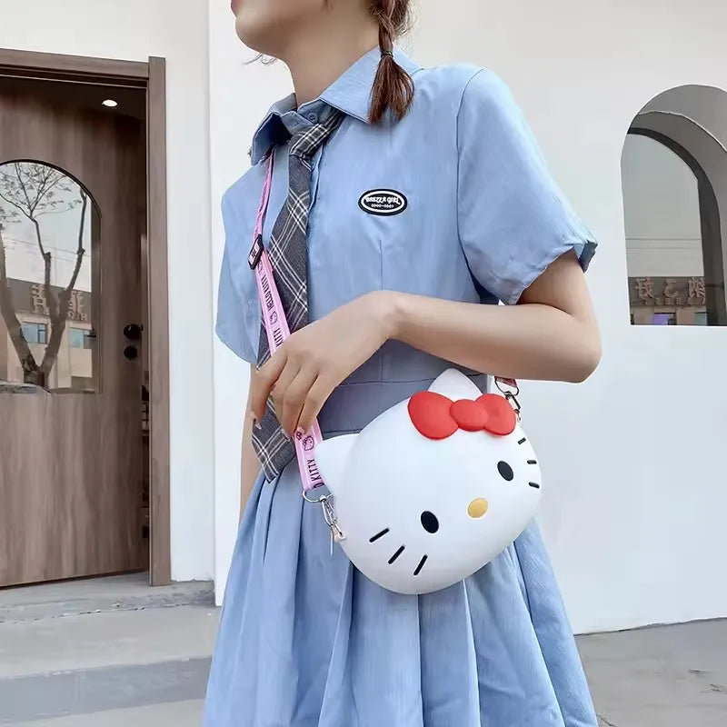 Kawaii Hello Kitty Soft Silicon Crossbody Bag