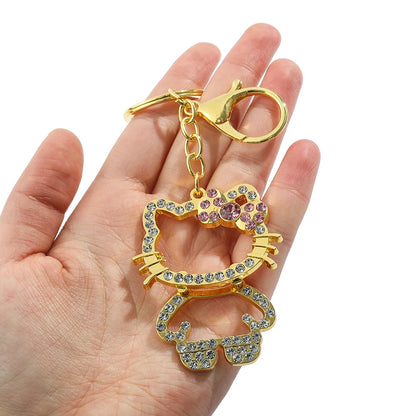 Kawaii Sparkle Kitty Keychain Charm