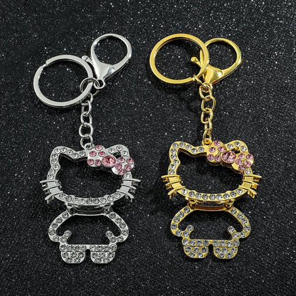 Kawaii Sparkle Kitty Keychain Charm