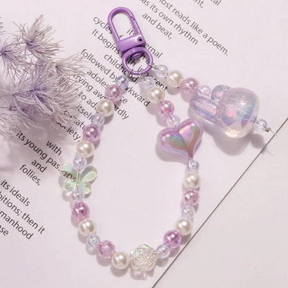 Kawaii Glitter Bead Keychain - KAWAII LULU