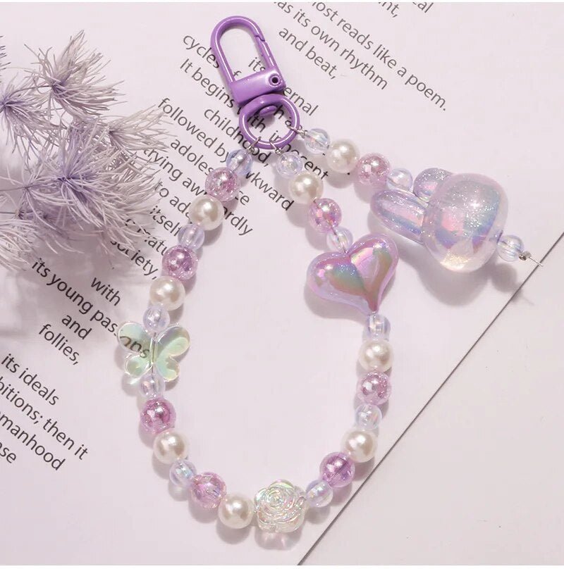 Kawaii Glitter Bead Keychain - KAWAII LULU