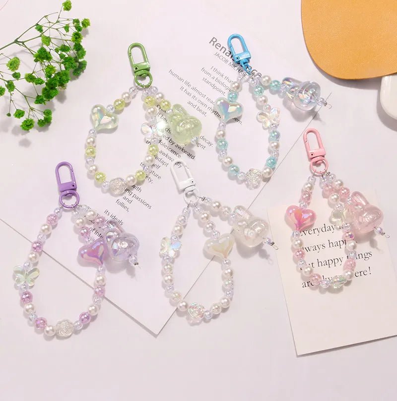 Kawaii Glitter Bead Keychain - KAWAII LULU