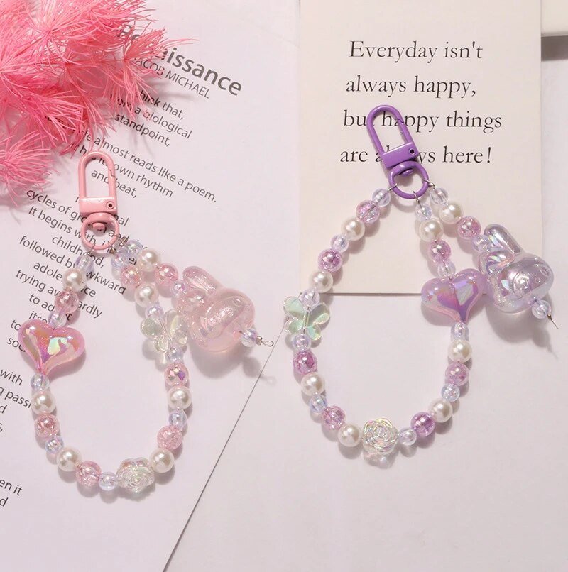 Kawaii Glitter Bead Keychain - KAWAII LULU