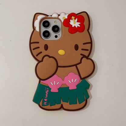 Kawaii Hawaiian Hello Kitty iPhone Case - KAWAII LULU