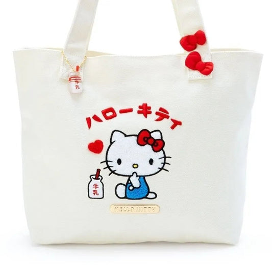 Kawaii Hello Kitty Canvas Shoulder Bag - KAWAII LULU