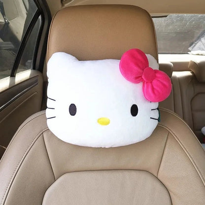 Kawaii Hello Kitty Car Seat Neck Pillow - KAWAII LULU