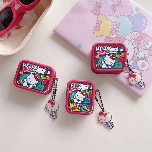Kawaii Hello Kitty Cartoon AirPods Case - KAWAII LULU