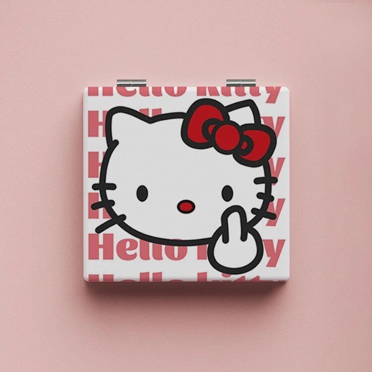 Kawaii Hello Kitty Compact Makeup Mirror - KAWAII LULU
